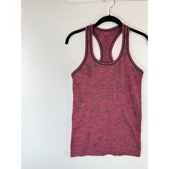 Lululemon Womens Top Pink Swiftly Tech Racerback Heather Tank Gym Running Size 6 - Picture 4 of 9